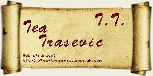 Tea Trašević vizit kartica